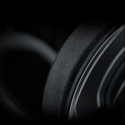 Close-up of the earcup cushioning texture on the Redragon H818 Pelops gaming headset
