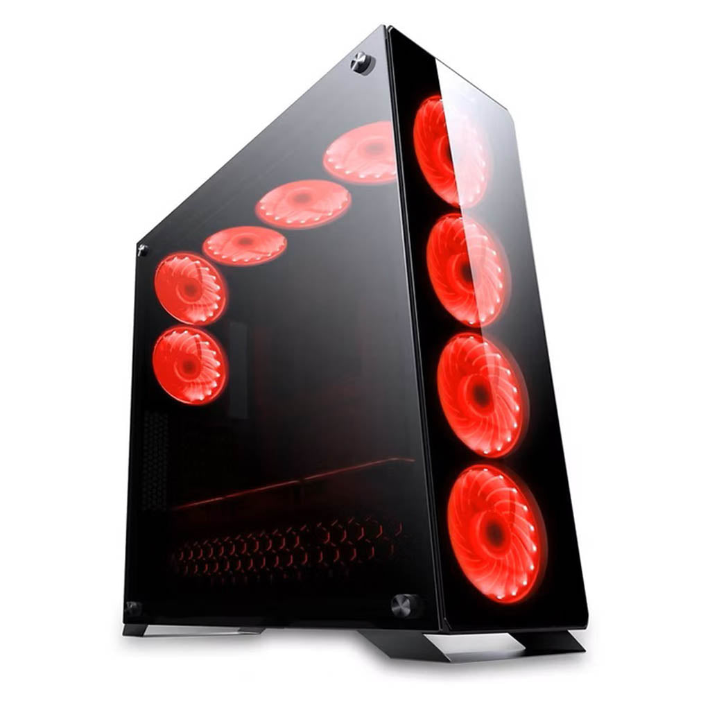 Redragon Ironhide GC801 RGB Mid-Tower Tempered Glass Gaming Case Redragon