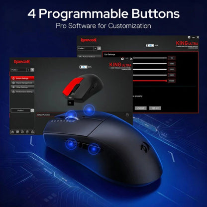 Redragon K1NG M999 ULT (1K Hz) Wireless Gaming Mouse