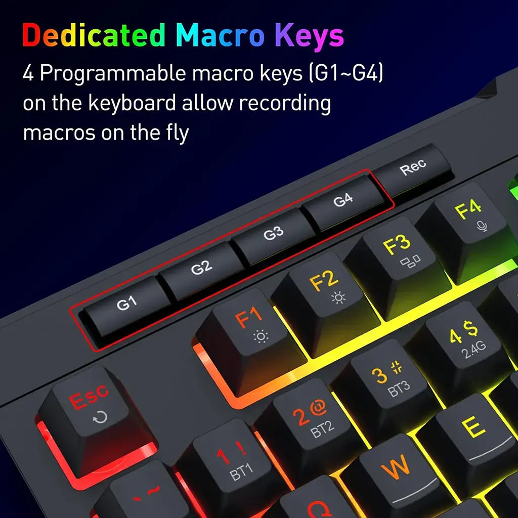 Redragon K525 Shiva PRO Wireless 26 keys Anti-Ghosting Membrane Gaming Keyboard Redragon