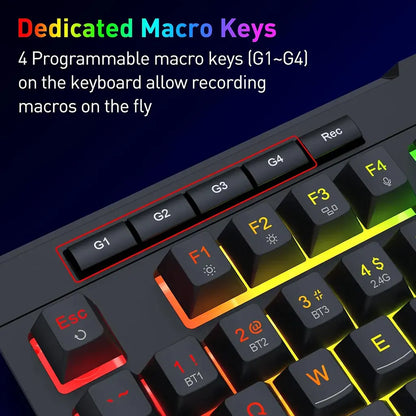 Redragon K525 Shiva PRO Wireless 26 keys Anti-Ghosting Membrane Gaming Keyboard Redragon