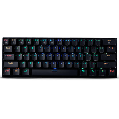 Redragon K530 Draconic 60% compact RGB wireless mechanical gaming keyboard in black.