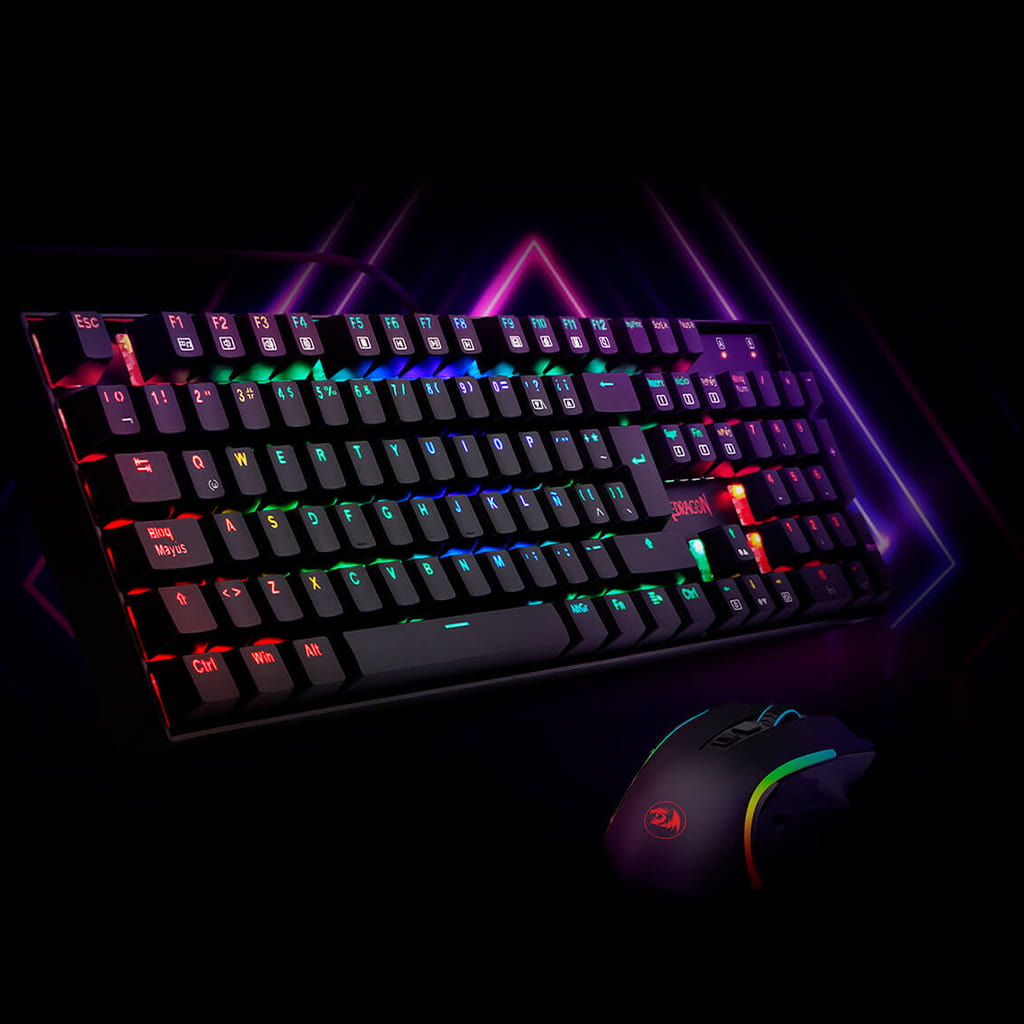 Redragon K551 RGB-BA mechanical gaming keyboard and M607 Black RGB gaming mouse combo set