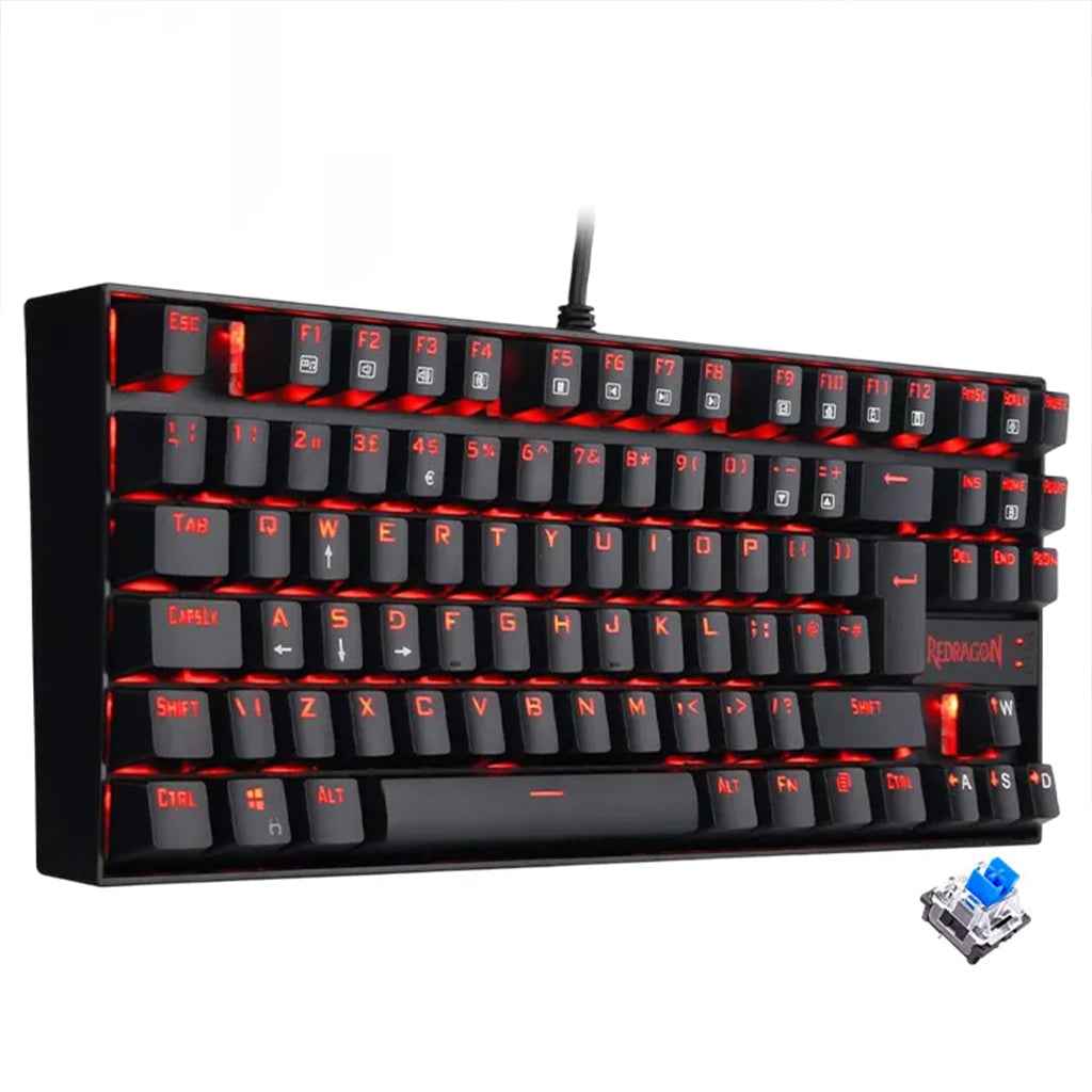Redragon K552 Kumara Red Backlit Mechanical Keyboard – Redragon Pakistan