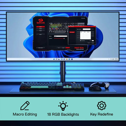 Redragon K582 Surara 100% Anti-Ghosting RGB Keyboard With Red Switches Redragon