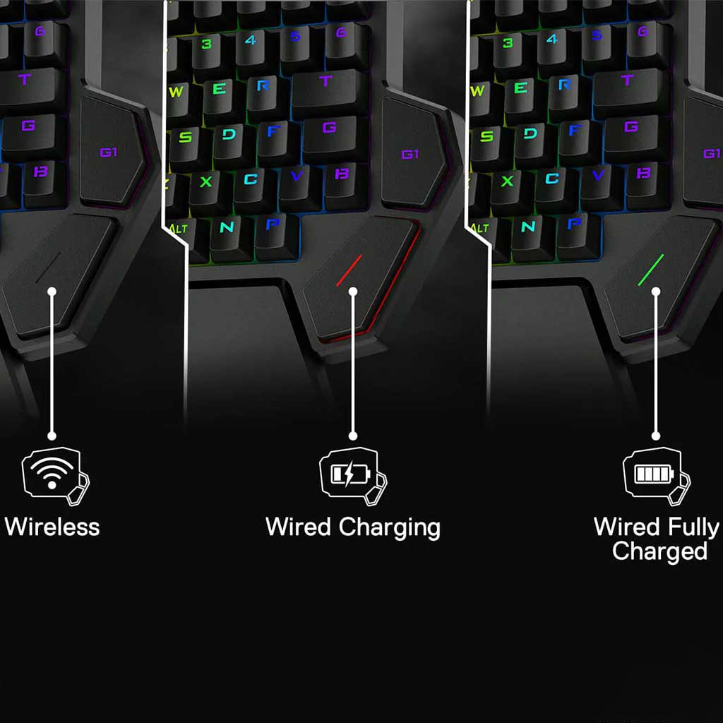 Redragon K585 Elite Dual Mode Wireless Keypad With Blue Switches Redragon