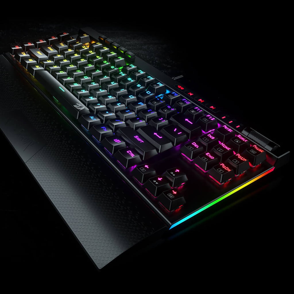  Redragon K587 MAGIC Pro keyboard with customizable RGB backlighting, featuring mechanical keys & a sleek design