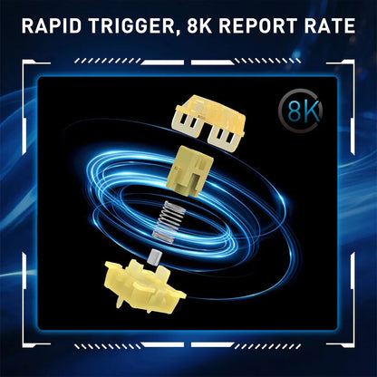 Redragon K617 Fizz Black 60% Rapid Trigger Wired Mechanical Keyboard Redragon