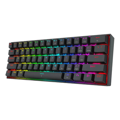 Redragon K617 Fizz Black 60% Rapid Trigger Wired Mechanical Keyboard Redragon