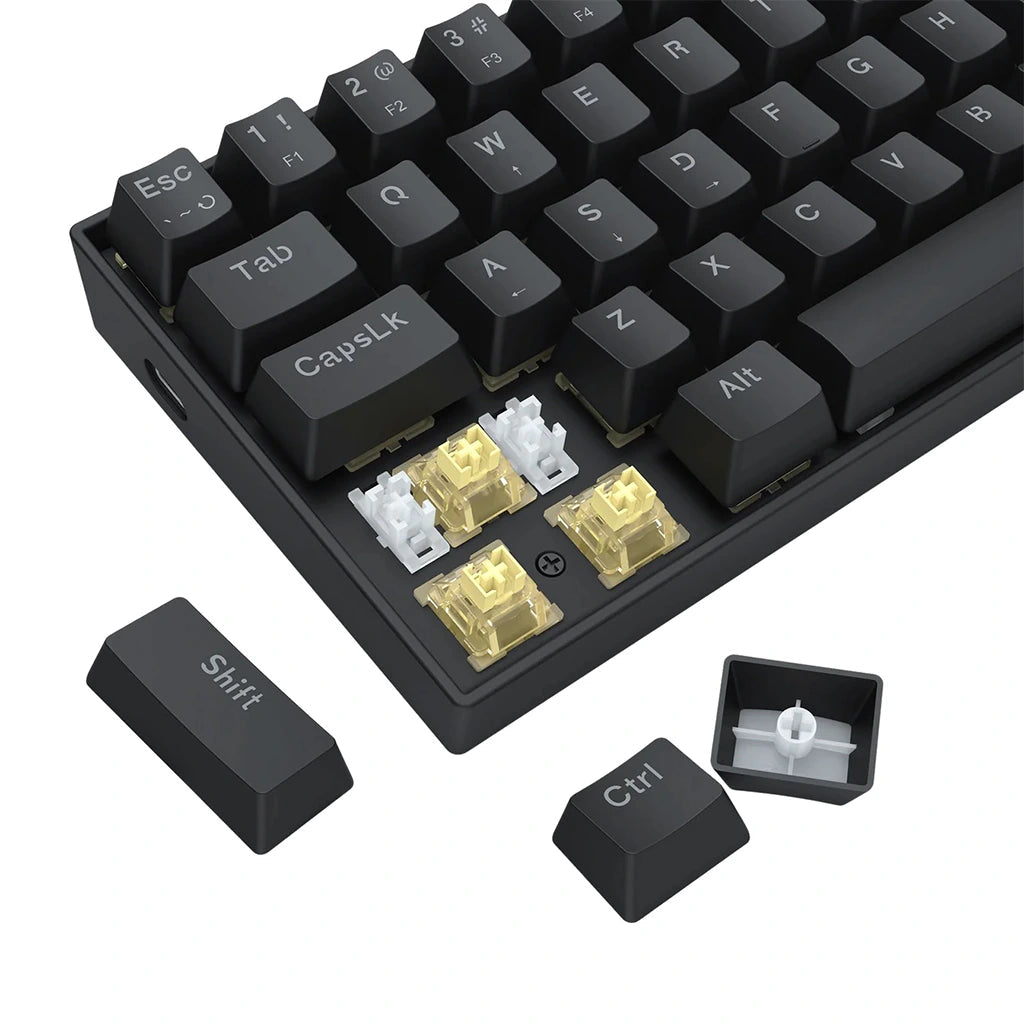 Redragon K617 Fizz Black 60% Rapid Trigger Wired Mechanical Keyboard Redragon