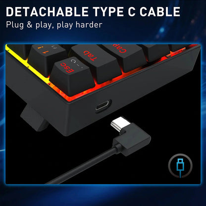 Redragon K617 Fizz Black 60% Rapid Trigger Wired Mechanical Keyboard Redragon
