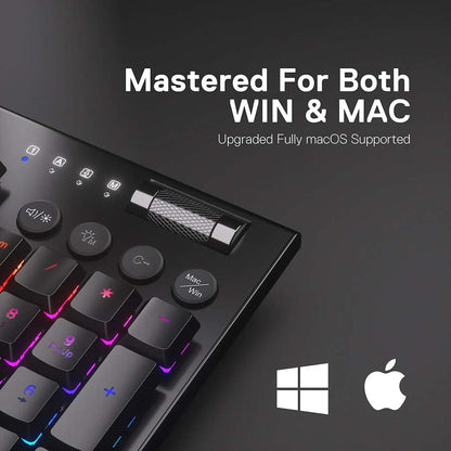 Redragon K618 Horus 3-modes Wireless RGB Ultra-Thin Keyboard Redragon