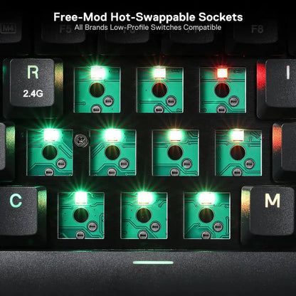 Redragon K632 Horus Pro 60% RGB 3-Mode Wireless Keyboard Redragon