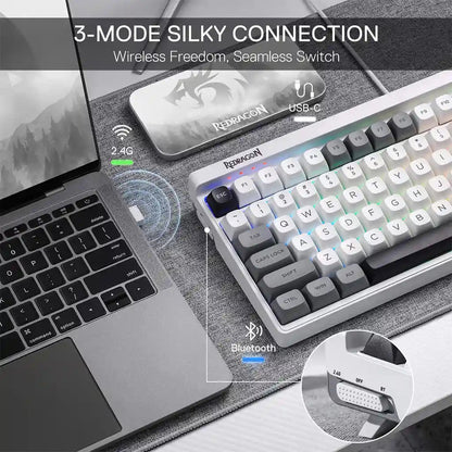 Redragon K656 Garen PRO WBRGB 100 Keys 3-Modes Wireless Keyboard Redragon