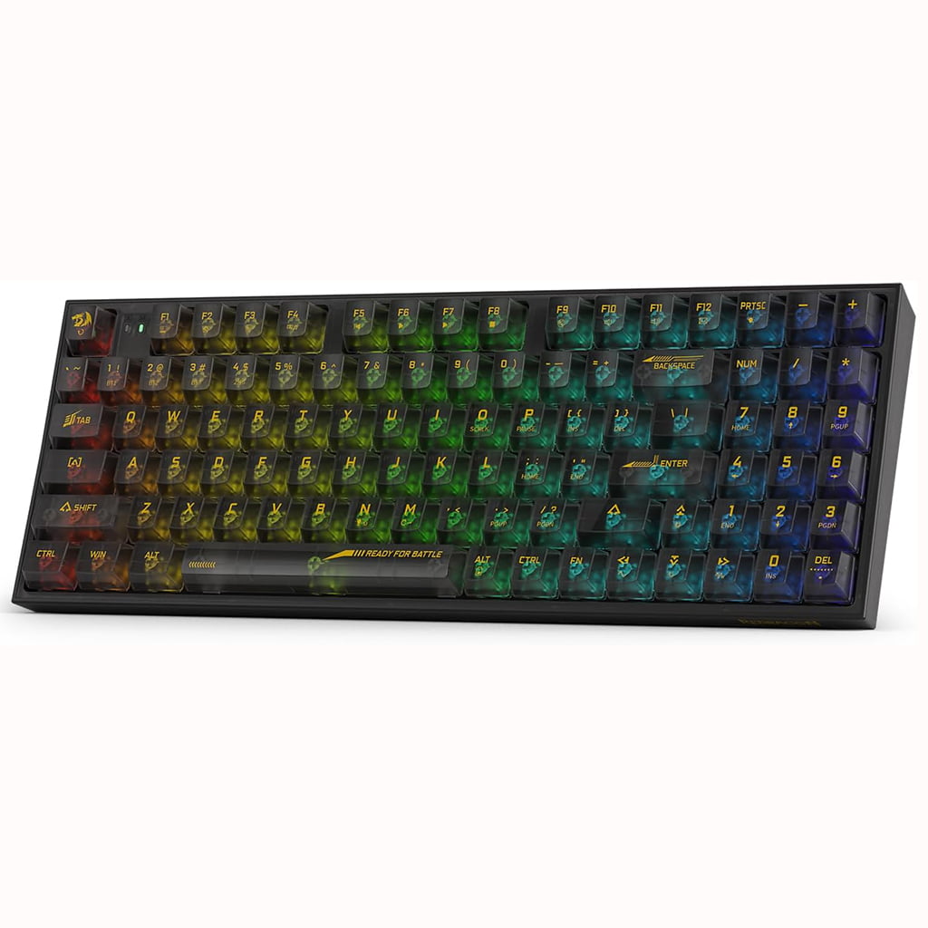 Redragon K658 PRO Black RGB transparent gaming keyboard with colorful backlighting with 94 keys layout