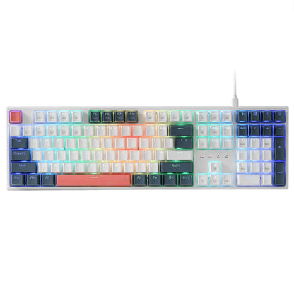 K668 Colorful keyboard with RGB backlighting on a white background