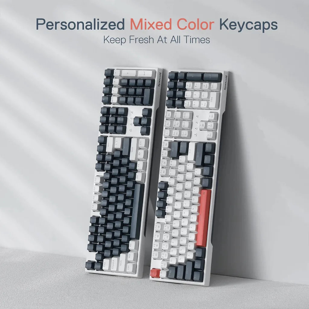 Redragon K668 Trundle WGB Full Size Wired Keyboard With Hot Swappable Reb Switches Redragon
