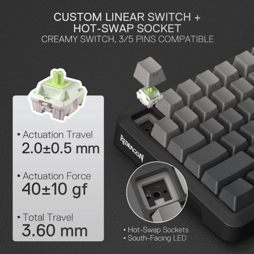 Redragon K724SP BEHEMOTH PRO RGB Gaming Keyboard