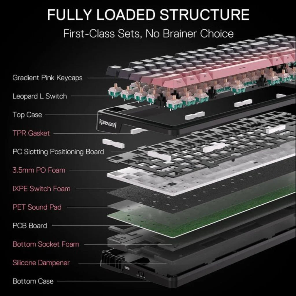 Redragon K728SP RGB ANTONIUM PRO Gaming Keyboard