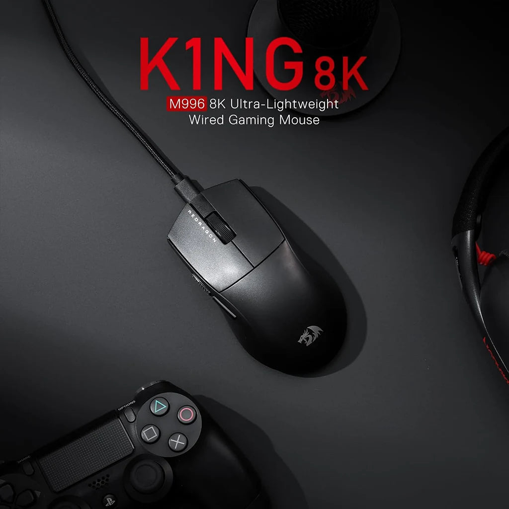 Redragon K1NG M996 8K Hz Ultra-Light 42g Wired Gaming Mouse Redragon