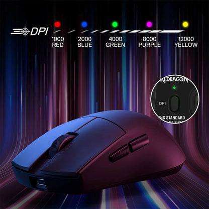 Redragon King M916 STD Wireless 49g ultra-light 24K DPI Gaming Mouse Redragon
