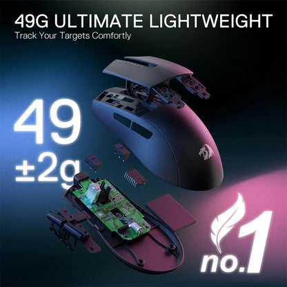 Redragon King M916 STD Wireless 49g ultra-light 24K DPI Gaming Mouse Redragon