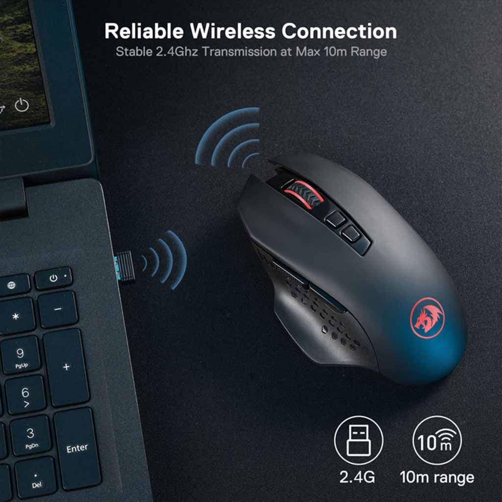 Redragon M656 Gainer 4000 DPI Wireless Gaming Mouse Redragon