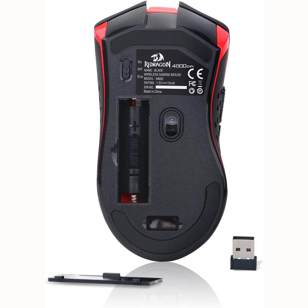 Redragon M692 Blade Wireless 9 Programmable Buttons Mouse Redragon
