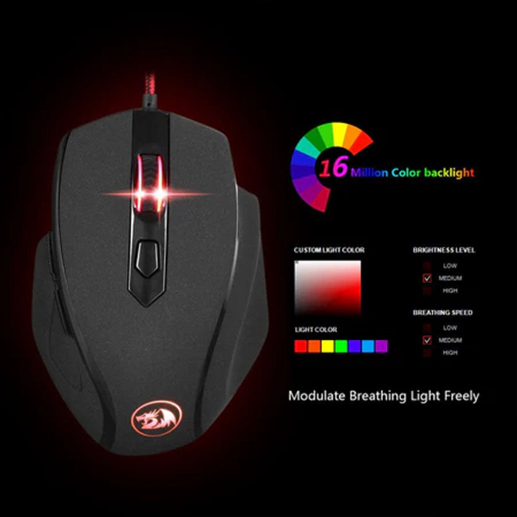Redragon M709 Tiger RGB 10000 DPI Gaming Mouse Redragon