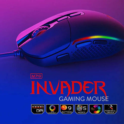 Redragon M719 Invader Pro Wireless 10000 DPI Gaming Mouse Redragon
