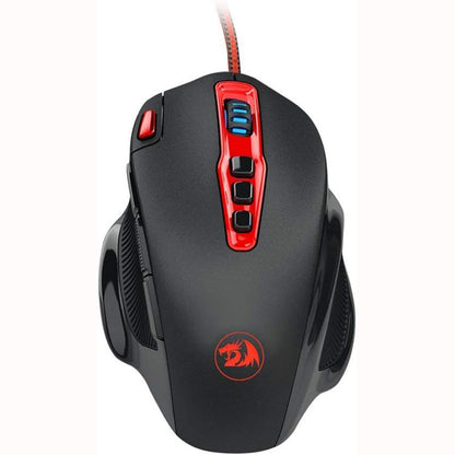 Redragon M805 mouse, ideal for precise control and customizable gameplay with multiple programmable buttons & comfortable grip