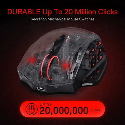 Redragon M913 Impact Elite RGB Wireless 16000 DPI Mouse Redragon