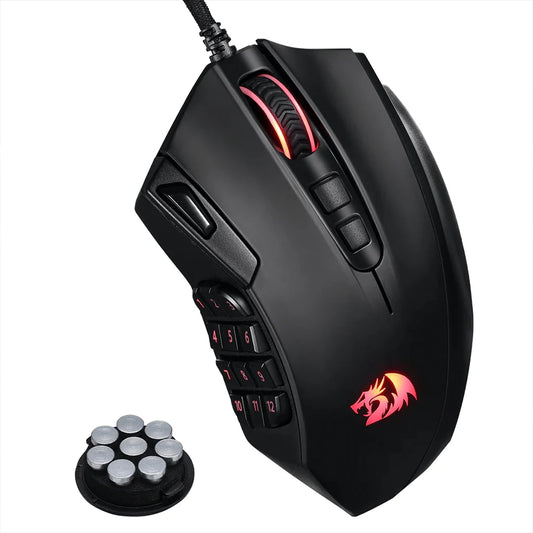 Redragon Azzinoth M921 MMO RGB Wired 12400 DPI Gaming Mouse Redragon