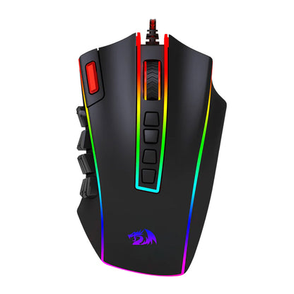 Gaming mouse with RGB lighting on a white background