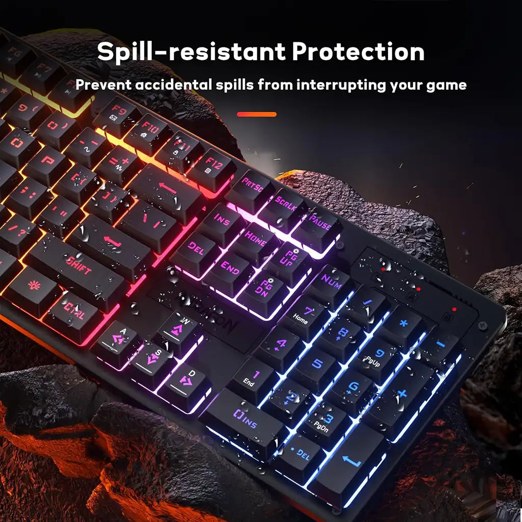 Redragon K521 Netherbane Full size RGB Wired Mechanical Feeling Keyboard Redragon