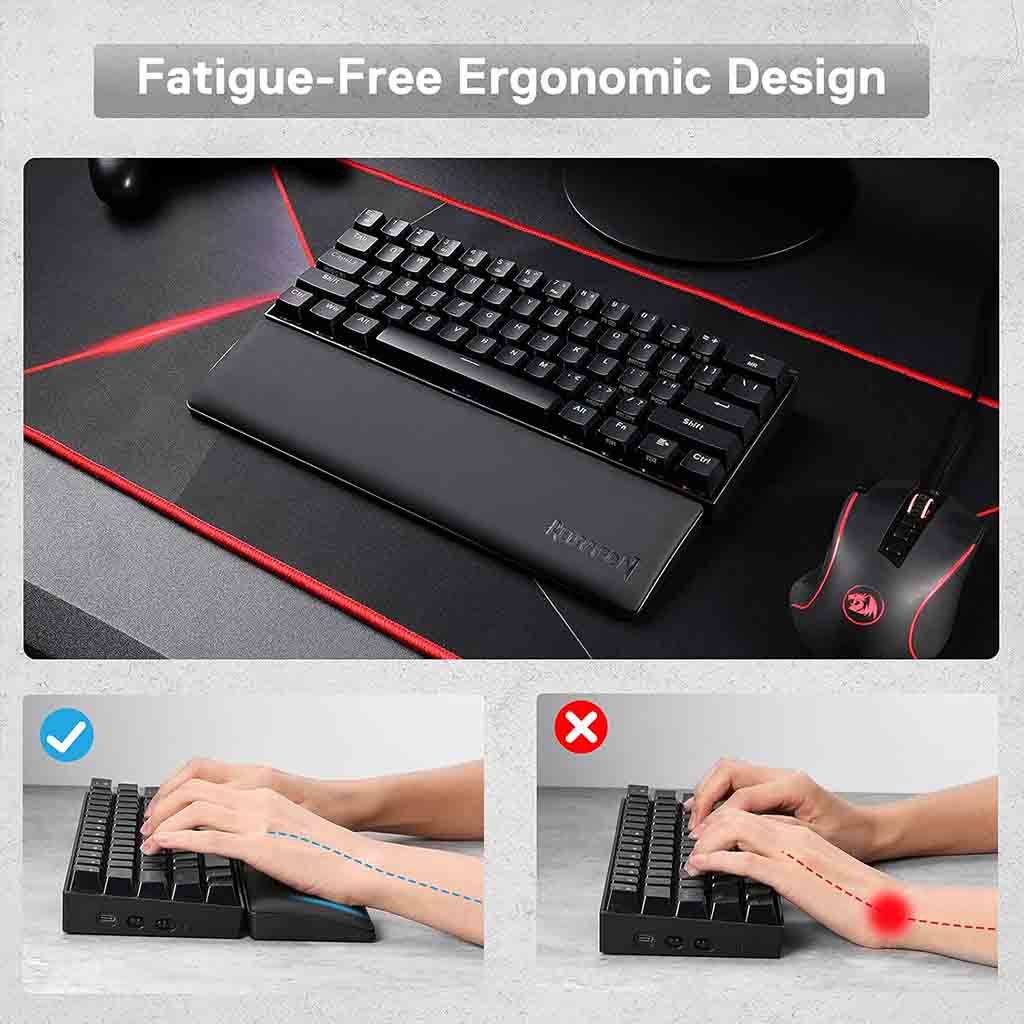 Redragon P035 Meteor Small Computer Keyboard Wrist Rest Pad Redragon