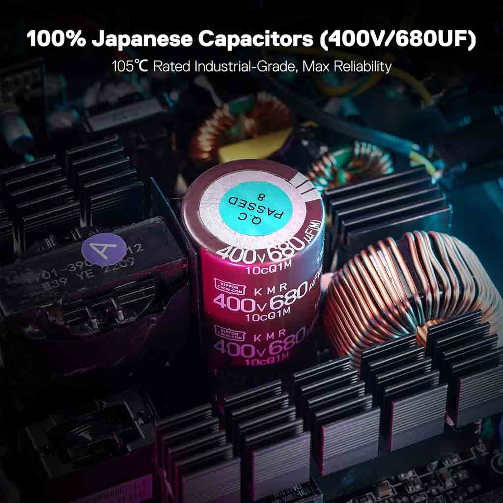 Redragon PS007 80+ Gold 850 Watt RGB ATX Fully Modular Power Supply Redragon