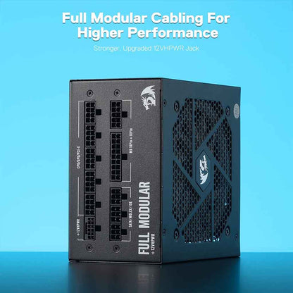 Redragon PS007 80+ Gold 850 Watt RGB ATX Fully Modular Power Supply Redragon