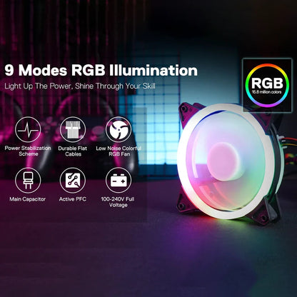 Redragon PS0103-1 RGB 80 Plus Gold Certified Full Module Power Supply Redragon Pakistan