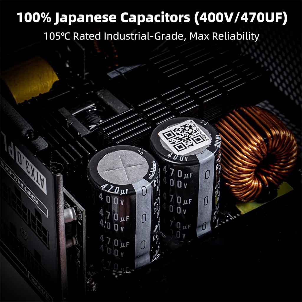 Redragon PS017 1000 Watt ATX 80 Plus Platinum Certified Power Supply Redragon