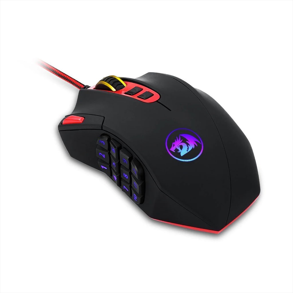 Redragon M901-1 Perdition Black 18 Programable Buttons Gaming Mouse Redragon