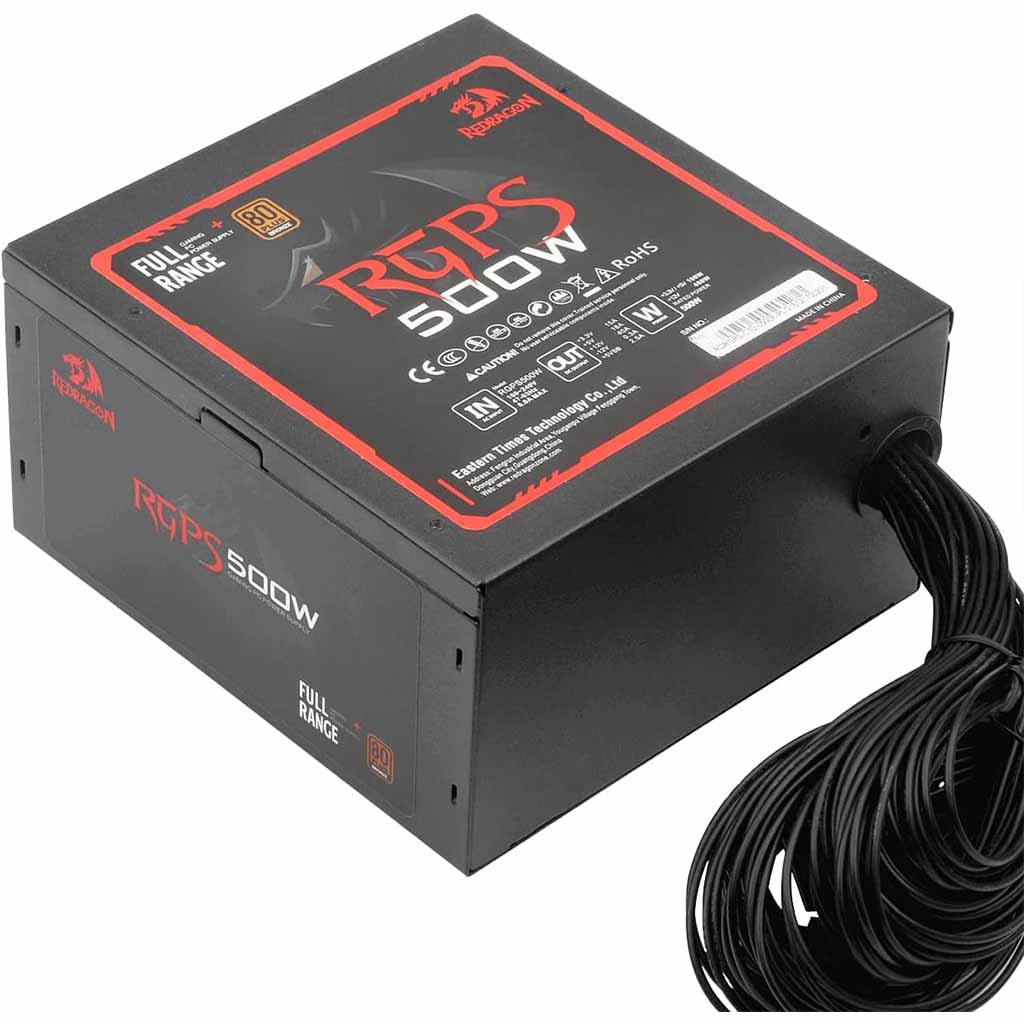 Redragon RGPS GC PS001 500w 80 Plus Bronze Power Supply Redragon