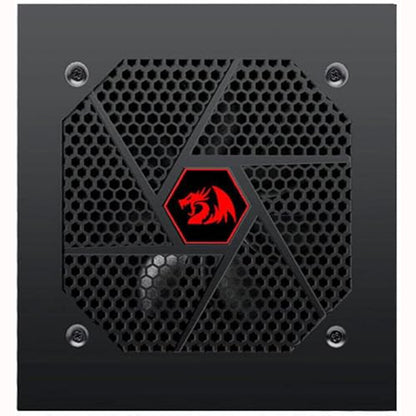 Redragon GC-PS010 850W Fully Modular Power Supply with black fan grill and red Redragon logo