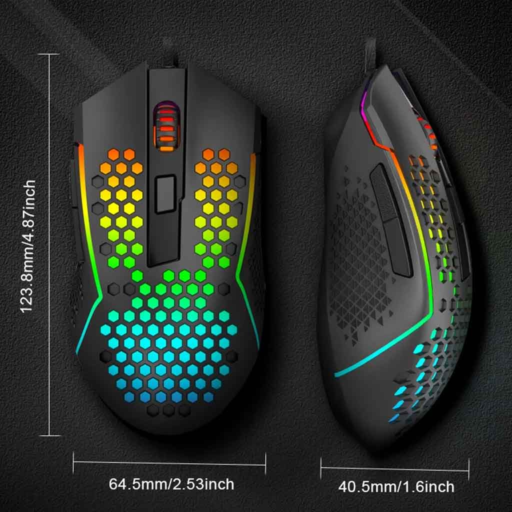 Redragon M987-K Lightweight RGB Honeycomb 124000 DPI Mouse