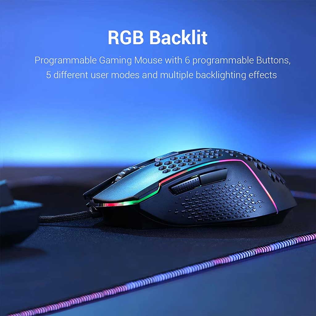 Redragon M987-K Lightweight RGB Honeycomb 124000 DPI Mouse