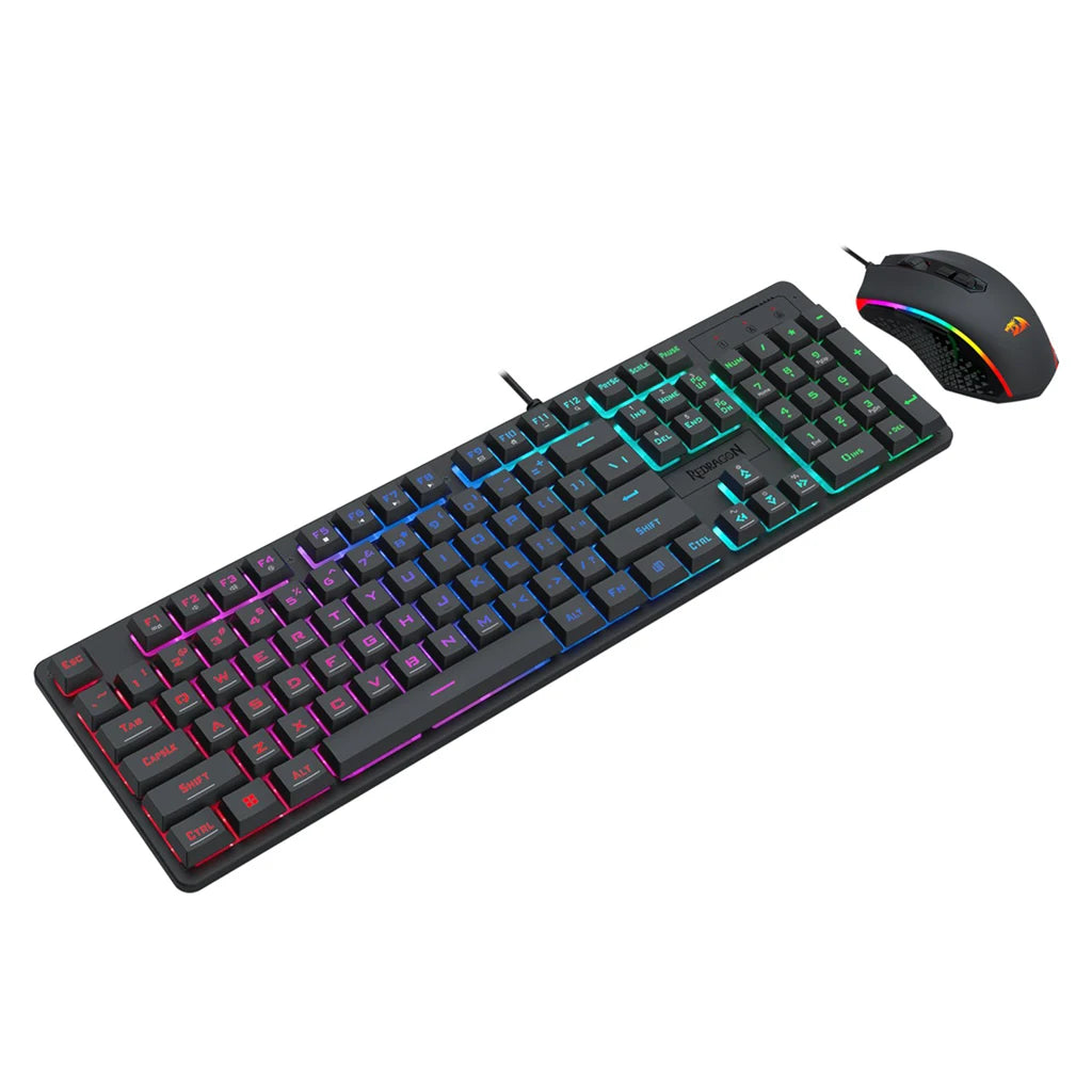 Redragon S107-BA RGB Full Size keyboard with 1K Hz Mouse Wired 2-in-1 Combo Redragon