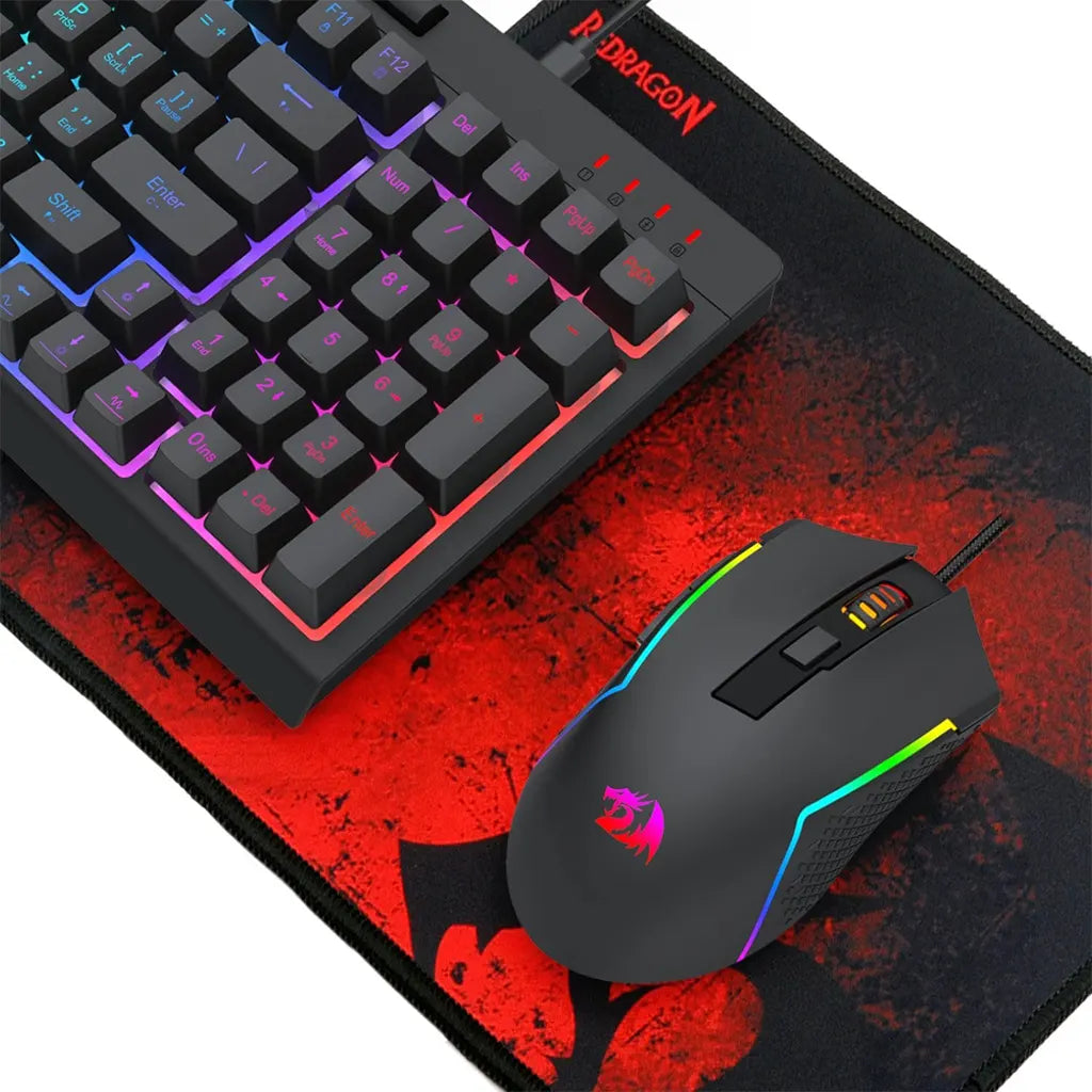 Red Ragon C314 Redragon S148 RGB K515, M616, H120 & P016 4-in-1 Combo – Redragon Pakistan
