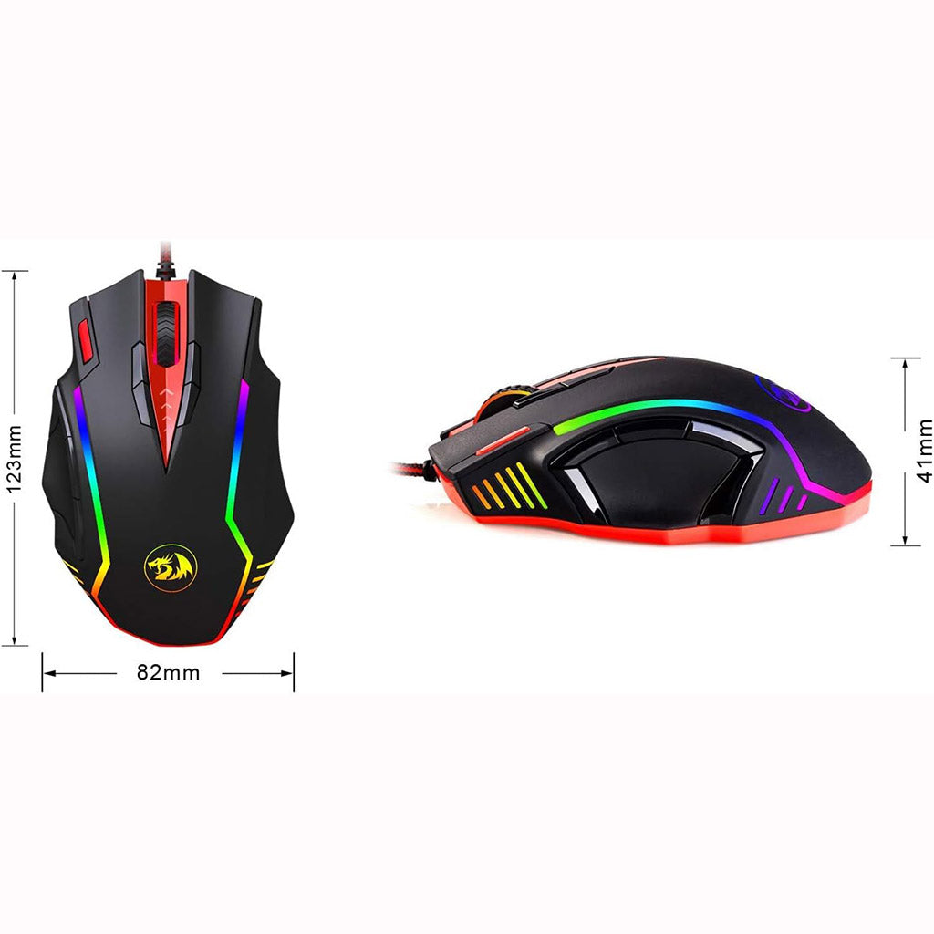 Redragon M902 Samsara Black 12400 DPI Gaming Mouse Redragon
