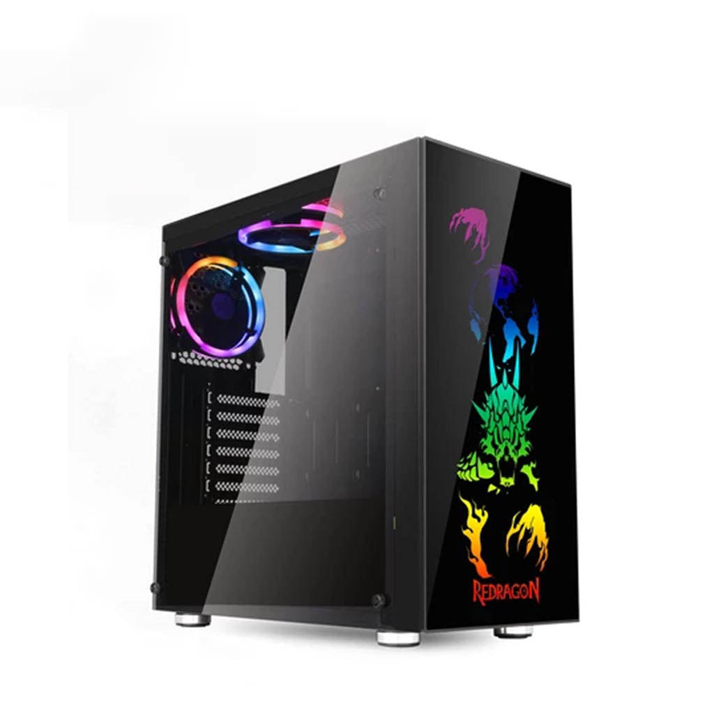 Redragon Steeljaw GC-608 Pro Tempered Glass Gaming PC Case Redragon