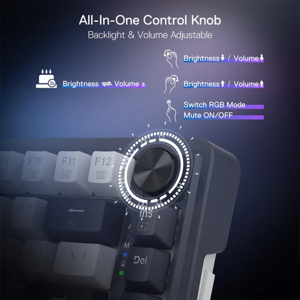 Redragon K673 Ucal Pro WB Wireless RGB 3-mode Mechanical Keyboard Redragon